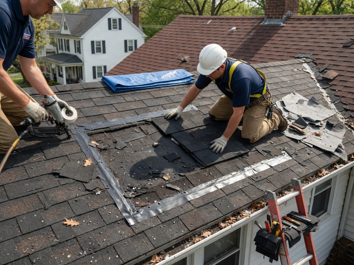 Storm damage repair services